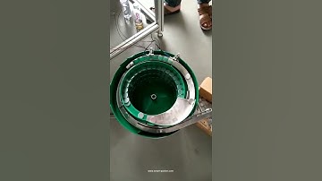 Automatic induction seal pad wad vibrating sorting feeding bowl working video