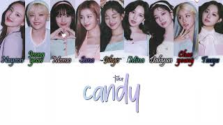 TWICE (트와이스) - Candy Eng Colour Coded Lyrics