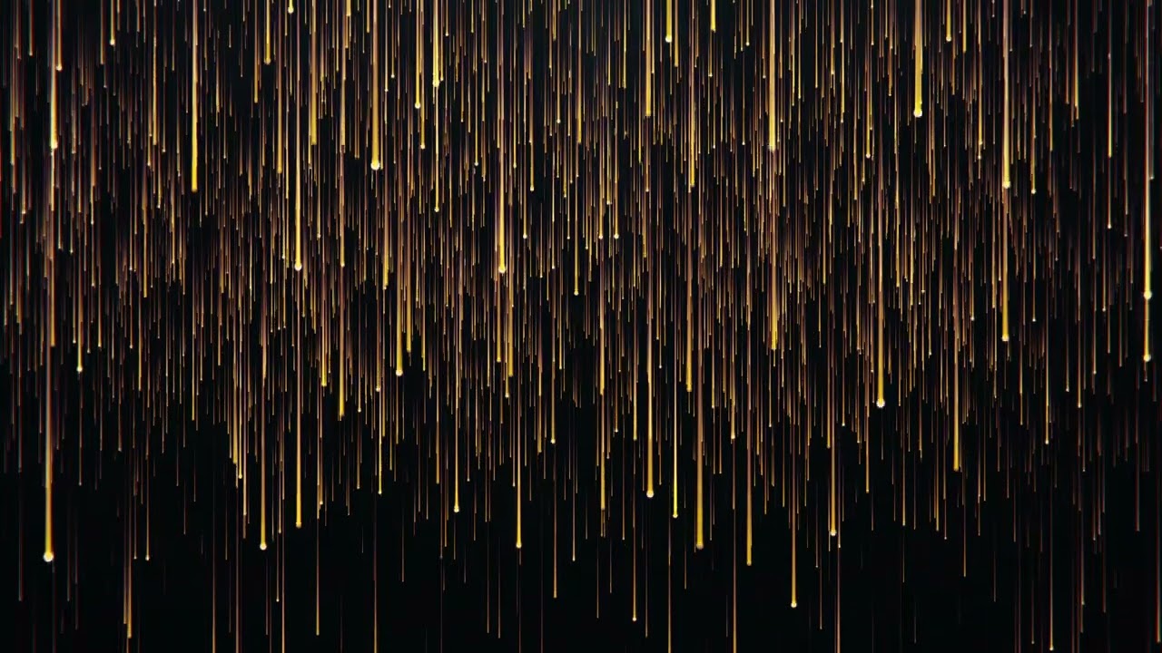 Particle Gold Glitter awards dust abstract background loop | golden particles shiny loop seamless 4k