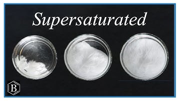 Unsaturated, Saturated, and Supersaturated Solutions