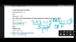 Chapter 5 Introduction to Python – Book Exercise | Class 11 CS NCERT | Free PDF