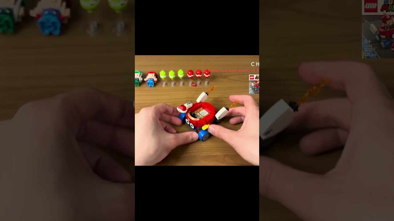 Short [#8-5] LEGO Mario Kart Baby Mario vs. Baby Luigi 72034 [Unboxing Toys]