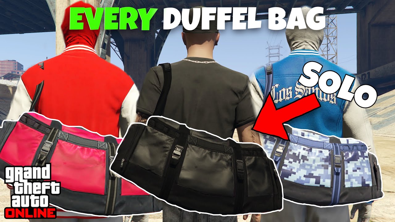 HOW TO GET EVERY DUFFEL BAG IN GTA V ONLINE! *SOLO GLITCH*