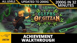 Glyphs of Gitzan - Achievement Walkthrough (2000G IN 32 MINUTES) EASY 2000G!