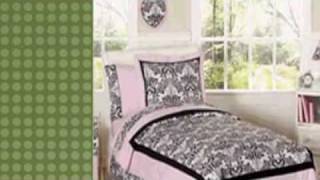 Pink & Black Sophia Bedding Ensemble by JoJo Designs