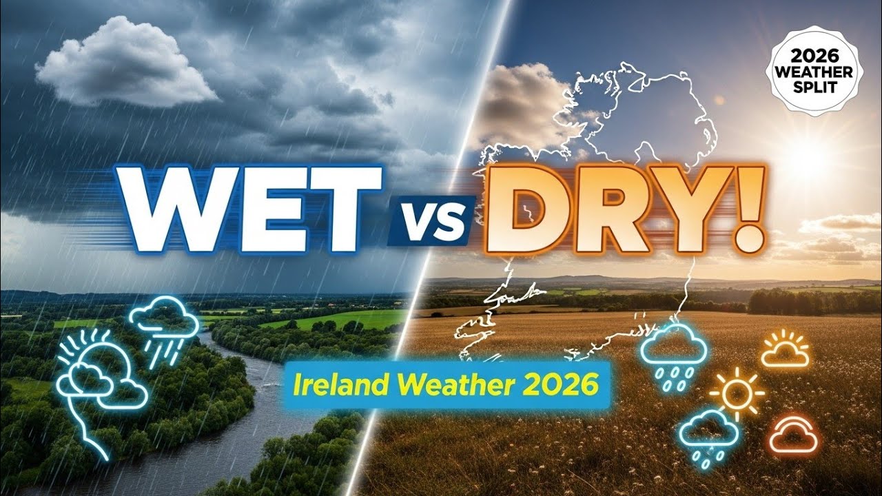 Влажный Запад против сухого Востока: почему погода в Ирландии так сильно различается в 2026 году?