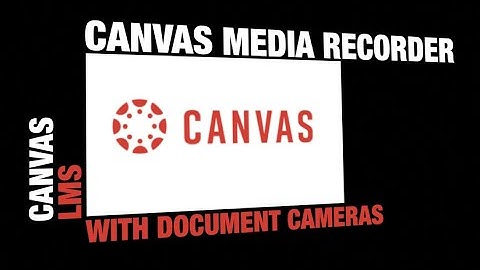 Canvas Media Recorder with Document Cameras
