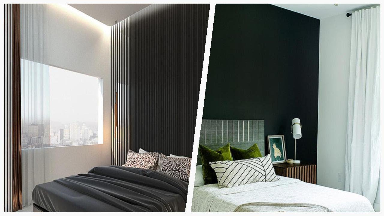 Stylish Black Wall Bedroom Ideas with White Flooring | Designer CheatSheet