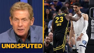 UNDISPUTED | Skip Bayless reacts to Draymond scuffle with Desmond Bane in Warriors beat Grizzlies