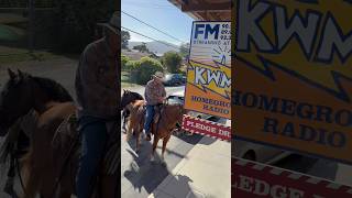 Donate by horse for public radio! West Marin, thank you! #publicradio ⚡️
