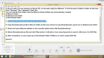 Web Scraping using iMacros JavaScript for Sivasdescalzo.com