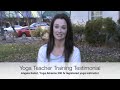 Angela Kalist, Testimonial, Yoga Alliance Certified Yoga Instructor