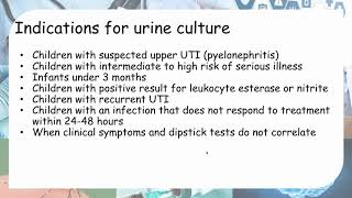 NICE Guidelines - UTI in children