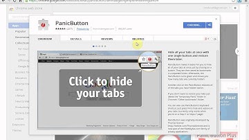 Hide Tabs on Google Chrome Browser using Panic Button .avi