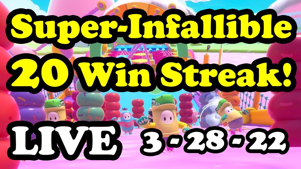 Super-Infallible Achievement Unlocked! 20 Wins in a Row!! - Fall Guys ...