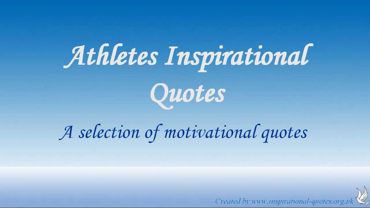  Athletes  Inspirational  Quotes  YouTube