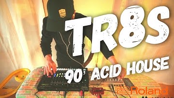 Acid house 90’s using TR8s and TD3 #acidhouse #td3 #tr8s over an Ironing Board