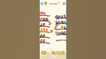 Bird Sort Colour GAMEPLAY LEVEL 180🔥Subscribe Channel@8-Bit games🔥