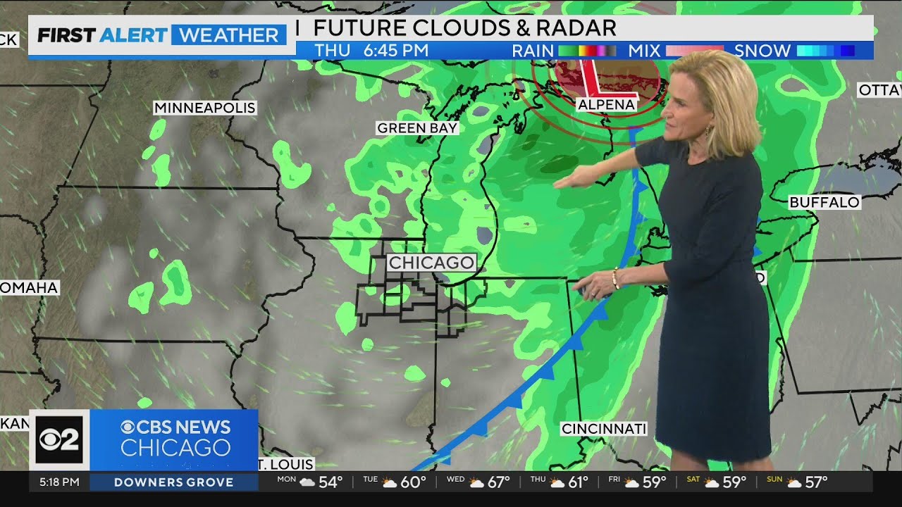 Chicago First Alert Weather: Cloudy skies to start the week - YouTube