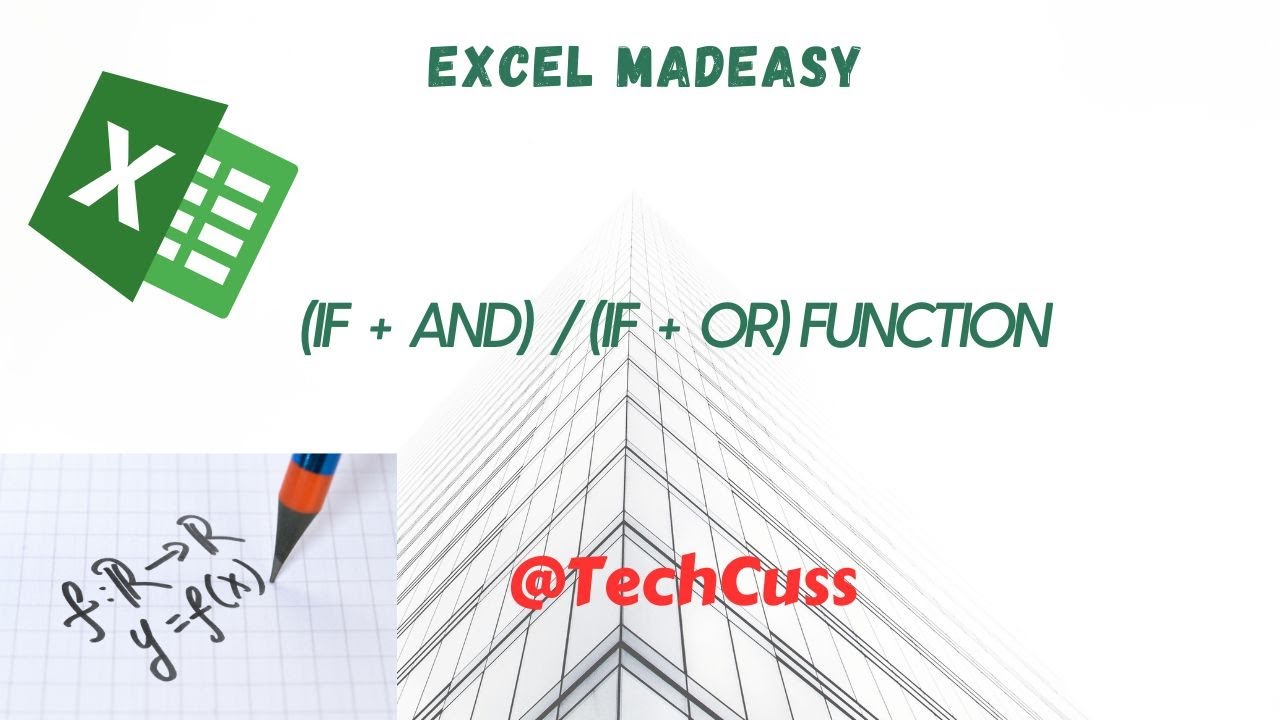 How to use AND ( ) and OR ( ) function with if ( ) function - YouTube