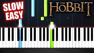 Video thumbnail of "Misty Mountains (The Hobbit) - SLOW EASY Piano Tutorial by PlutaX"