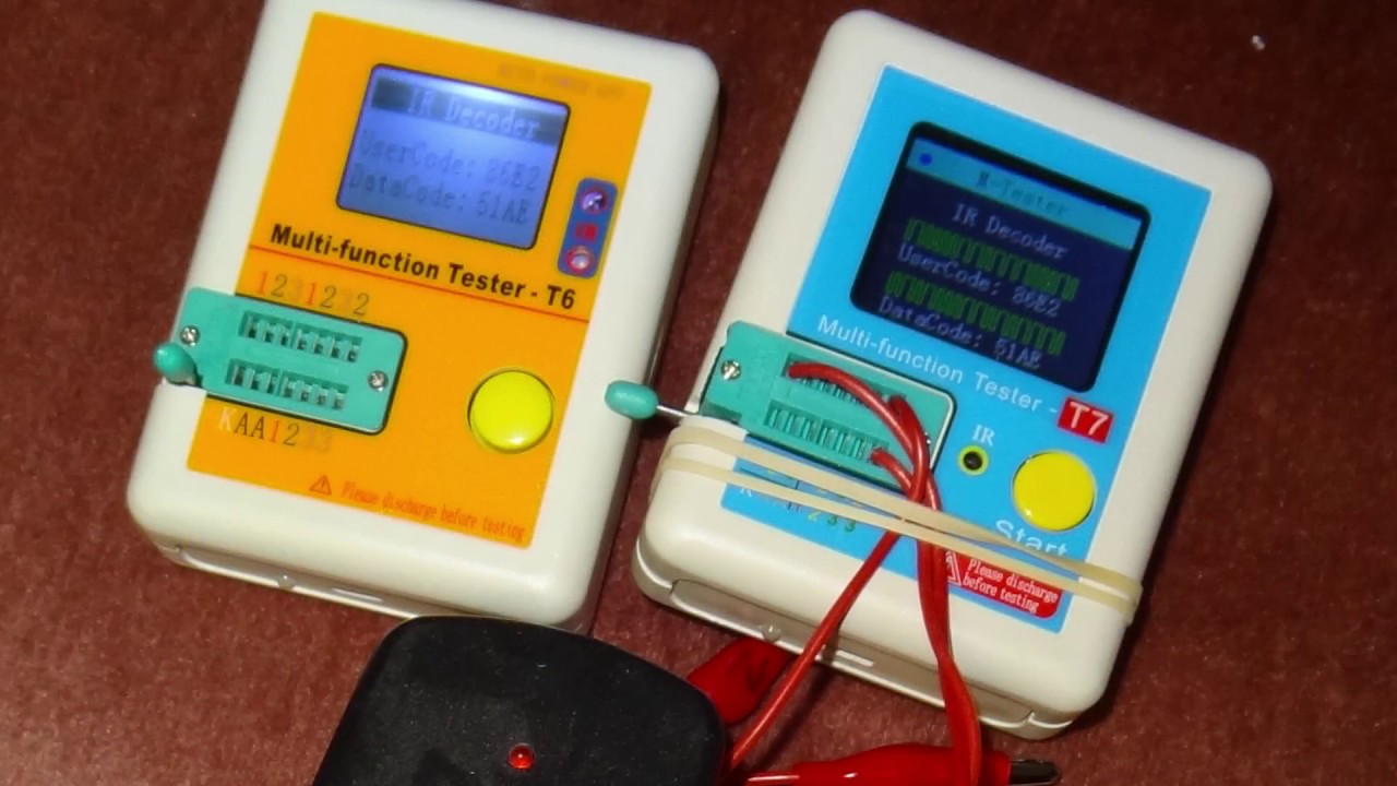 LCR-T7 TFT Transistor Tester Diode Triode Capacitance ESR Meter LCR MOSFET T6 And Peak atlas compare