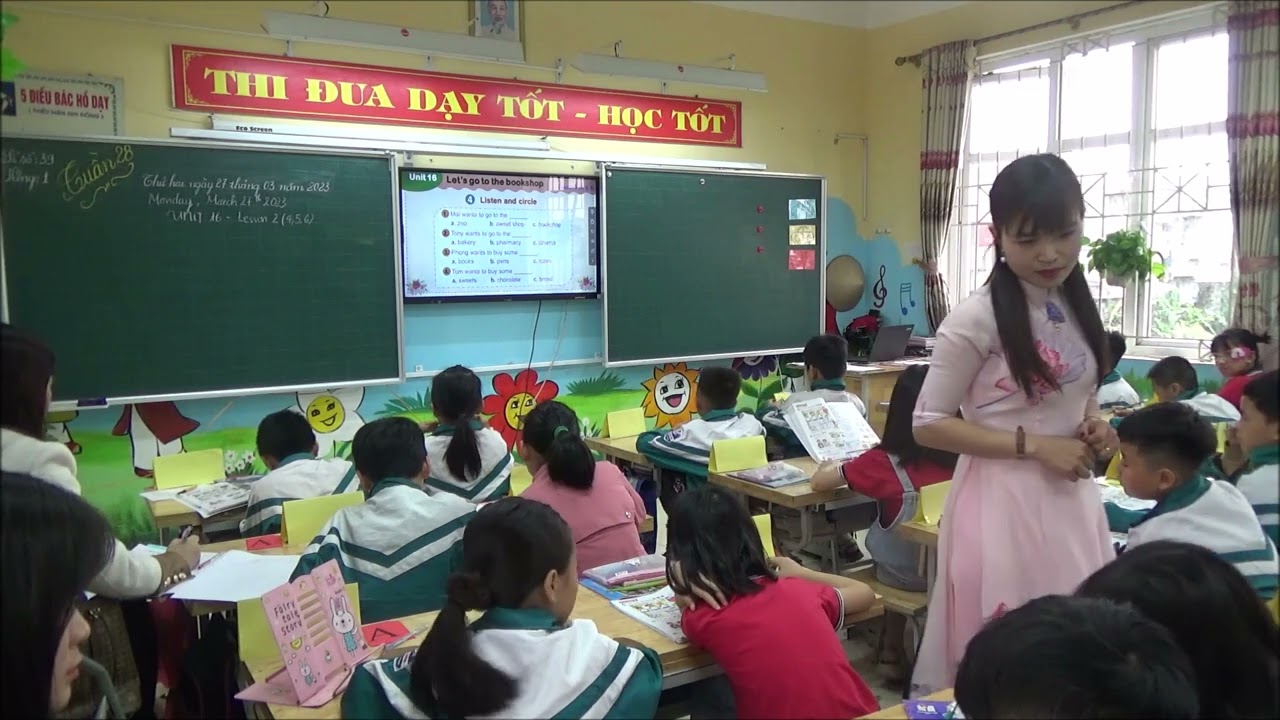 Tiết dạy GVG tỉnh môn Tiếng Anh lớp 4: Unit 16- Let's go to the bookshop- Lesson 2(4,5,6)