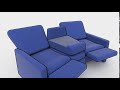 G30 Trapezsofa abklappbarer Ruecken und Relaxfunktion himolla Funktion