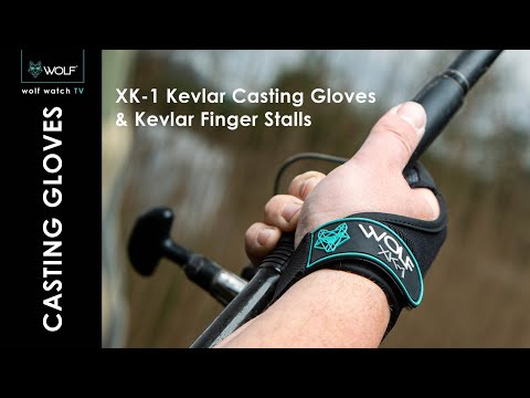 Wolf Kevlar Casting Glove & Finger Stalls in action. 