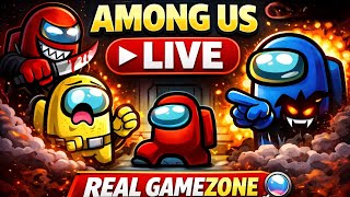 🔴 Among Us Live Gameplay – Come Join & Play | REAL GAMEZONE