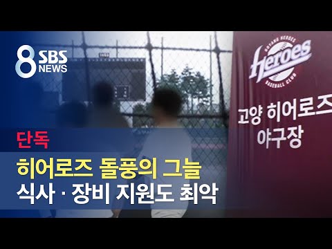 [단독] 잘 나가는 <strong>키움</strong>? 2군은 분식집서 겨우 식사…처우 <strong>논란</strong> / SBS