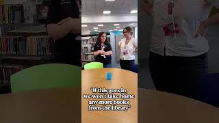 If this goes in, we won't get any more books from the library... #booktok #libraries #books