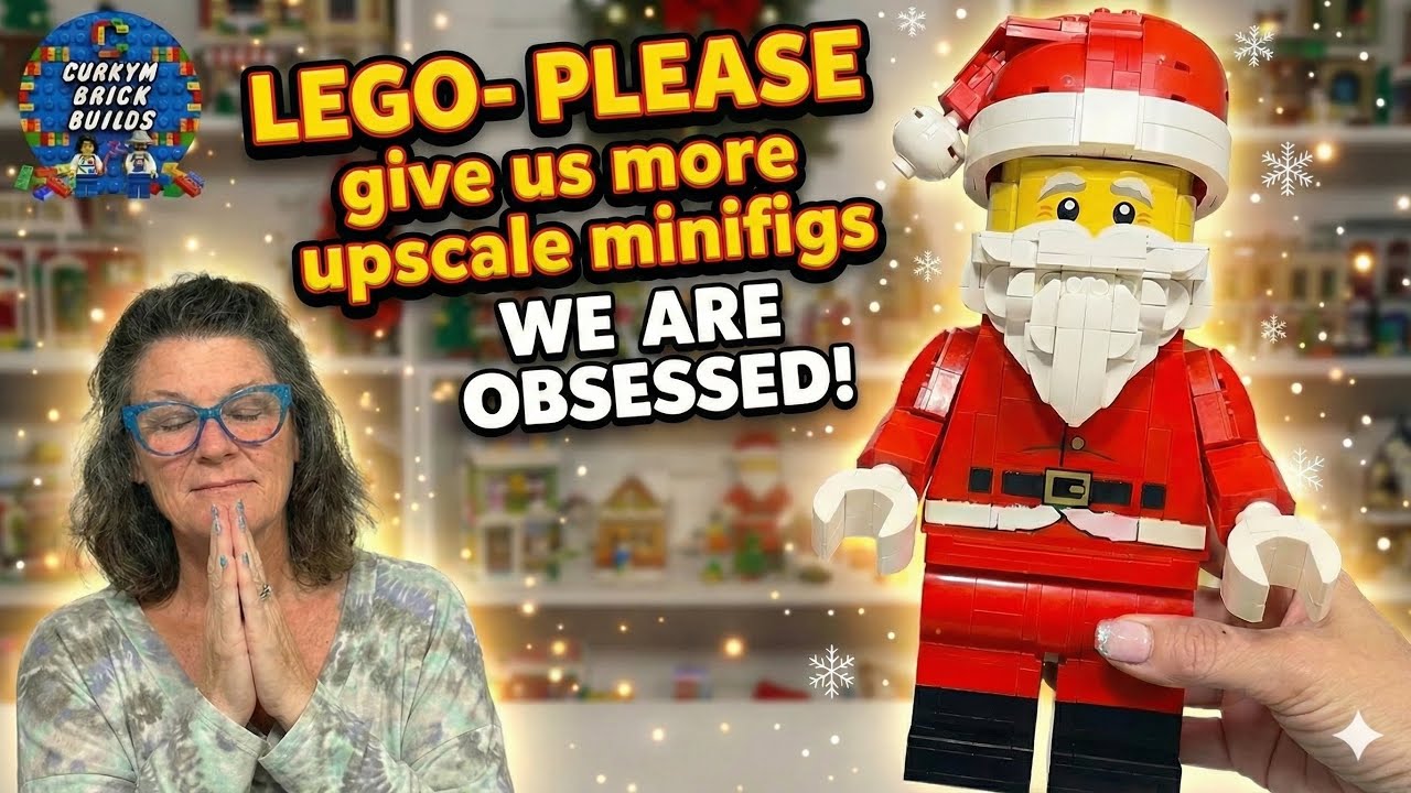 LEGO Up-Scaled Santa Minifigure (40820) - YouTube