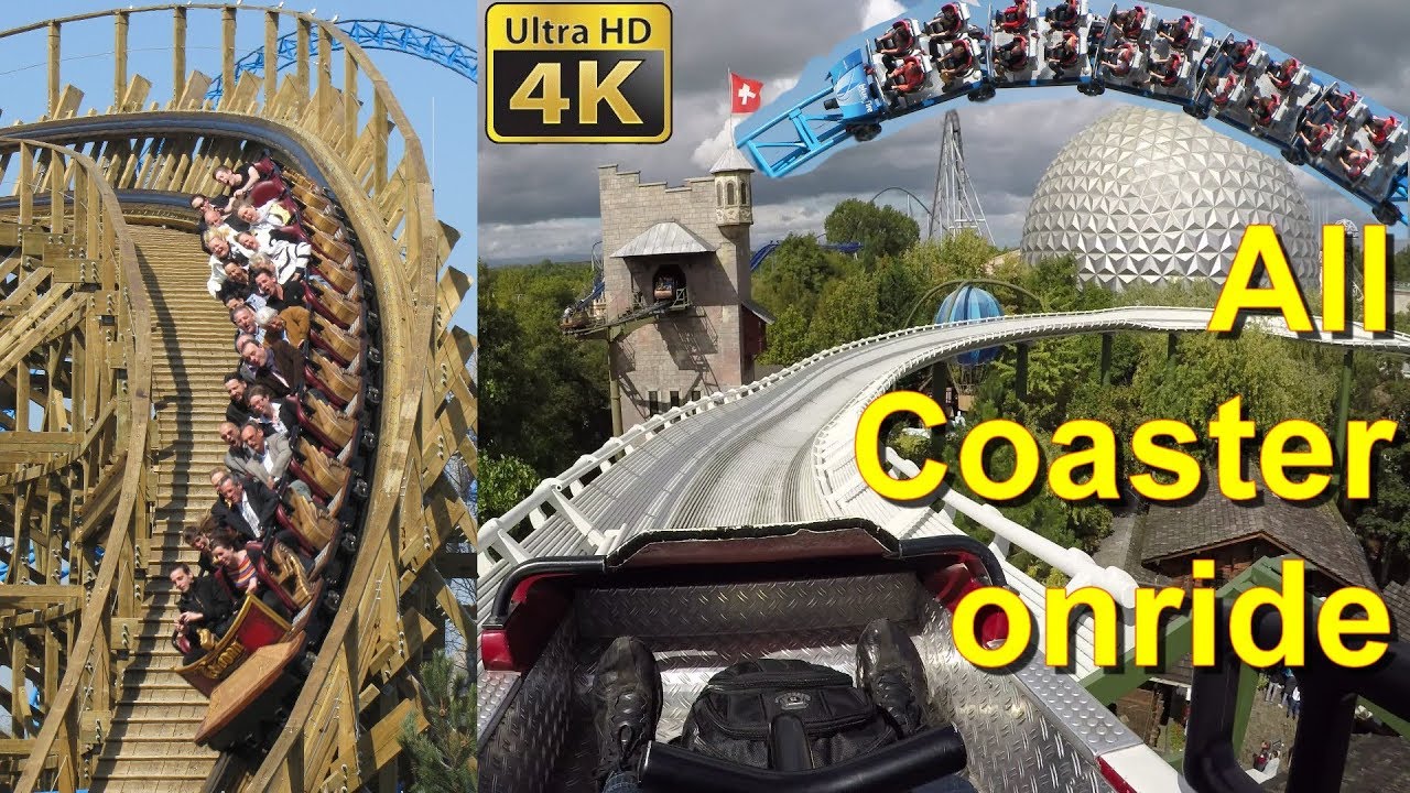 Europa Park alle Achterbahnen onride POV 4K – All Roller Coaster Europapark POV onride 4K UHD