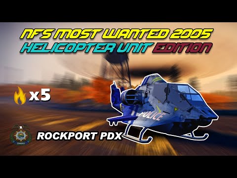NFS MW 2005 HELICOPTER UNIT Police Chase Edition 8k60FPS 