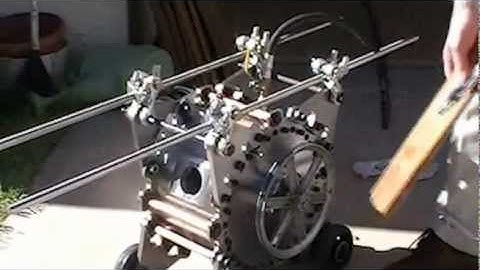 Rotary Expander Vane Motor-running on Nitrogen (tank was low)