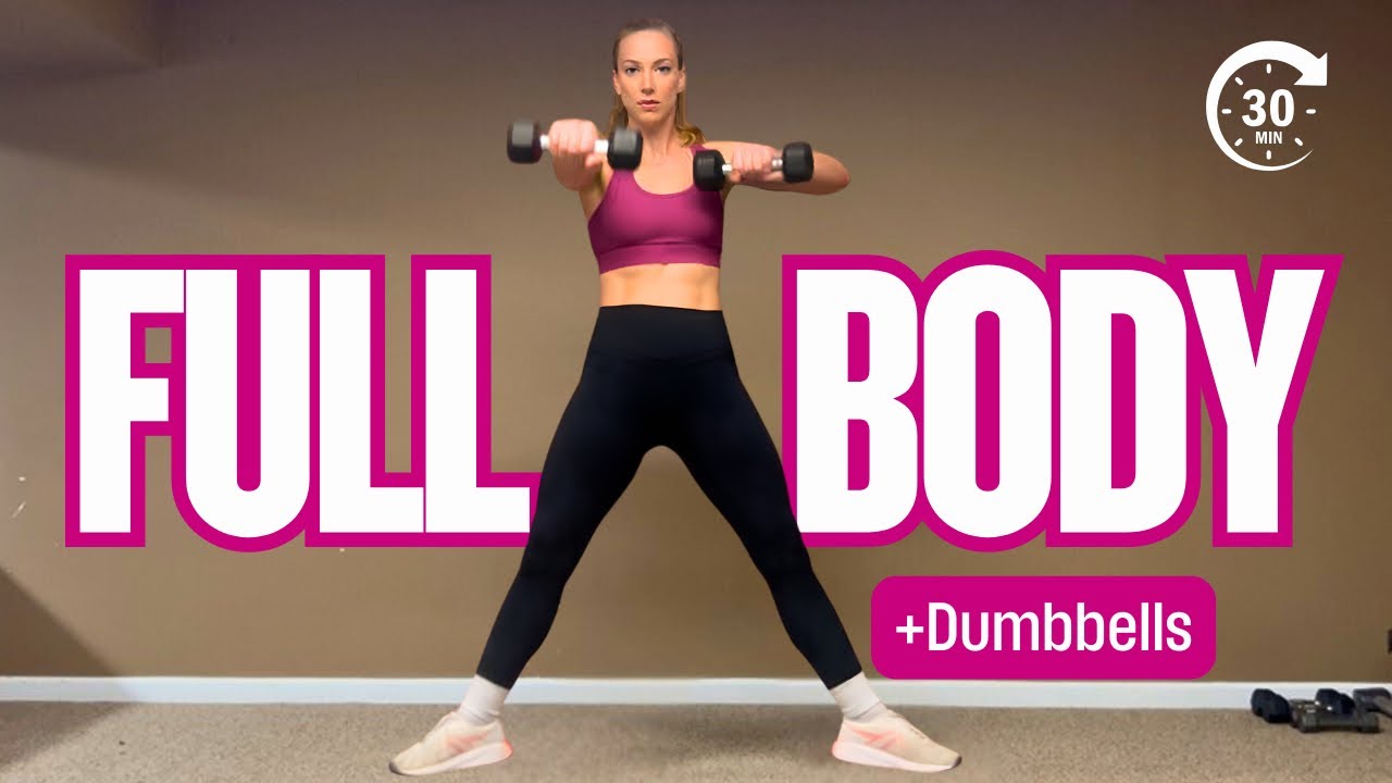 30 MIN FULL BODY WORKOUT WITH DUMBBELLS | No Jumping
