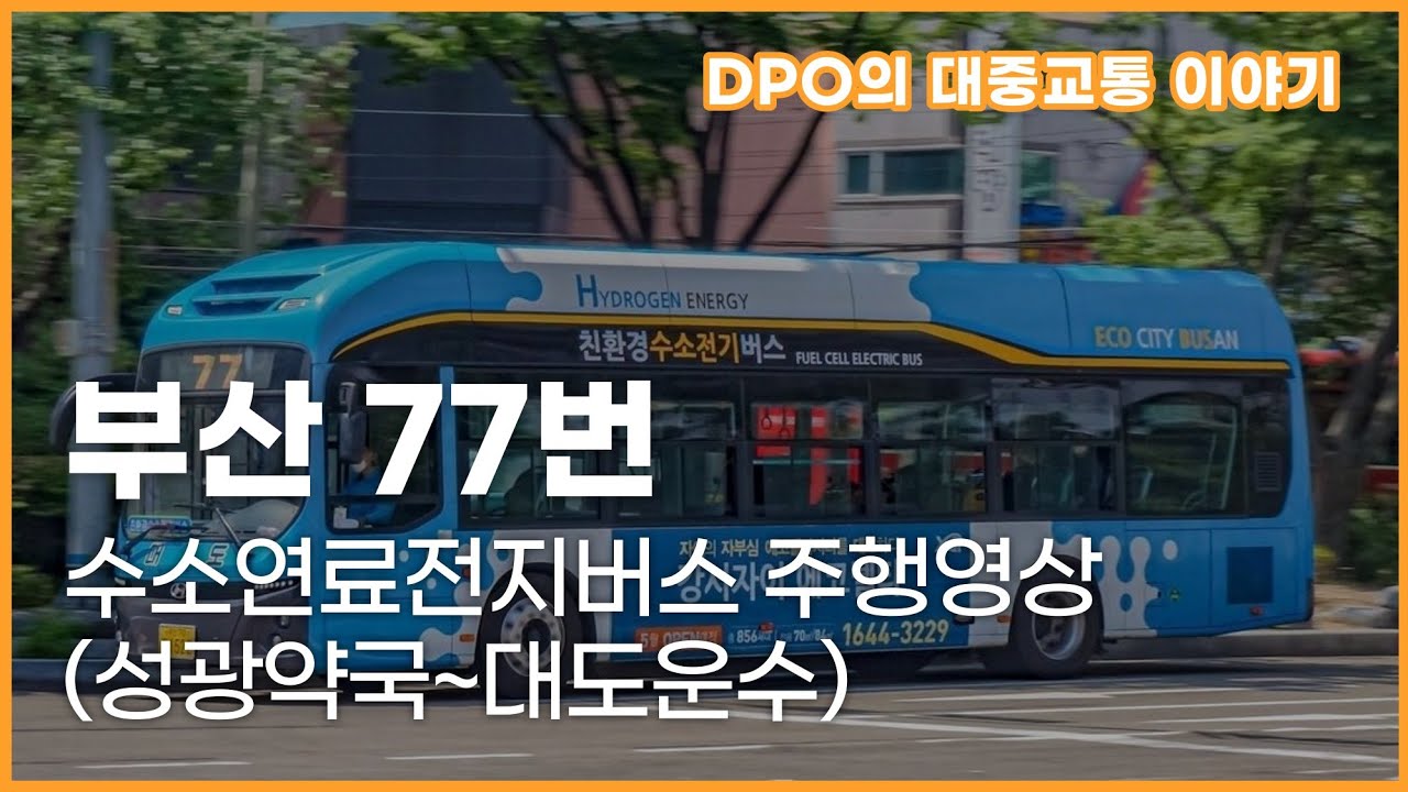 부산 대도운수 시내버스 77번 주행영상 (성광약국~대도운수)