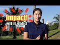 Impact hit it solid  golf with michele low