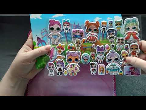 КУКЛЫ ЛОЛ/ LOL STICKERS review AliExpress/ СУПЕР НАБОР НАКЛЕЙКИ АЛИЭКСПРЕСС/ ОБЗОР/ СЮРПРИЗ ТВ