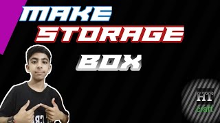 HOW TO MAKE STORAGE BOX WITH CARDBOARD ||Inventor Studio