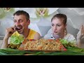 МУКБАНГ ПЛОВ / MUKBANG PILAF FOR A LATE DINNER #mukbang #мукбанг