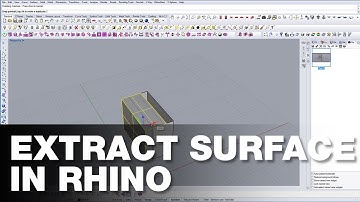 How to Extract Surface in Rhino