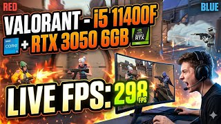 Valorant - i5 11400F + RTX 3050 6gb Live FPS