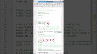 How to easily comment and uncomment a line in MATLAB