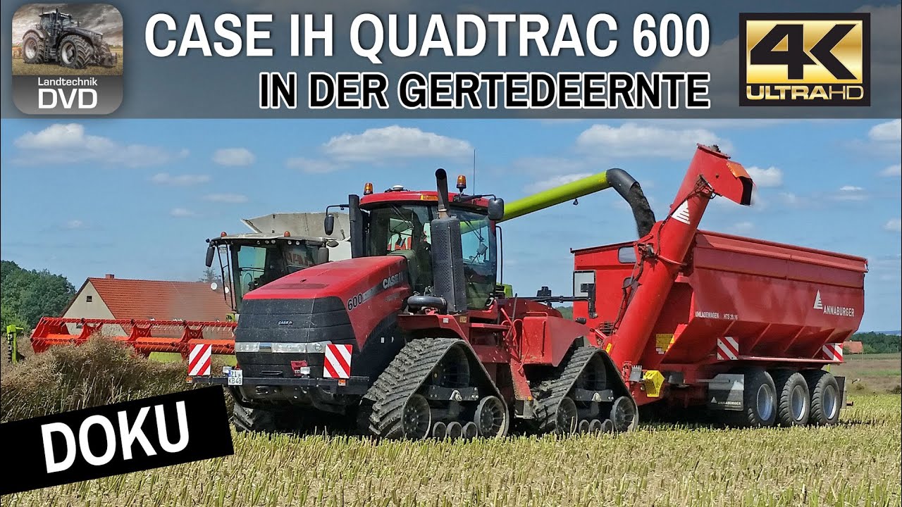 DOKU - CASE IH QUADTRAC 600 in Ackervision Vol 3 - Getreideernte 2025 - Wheat Harvesting