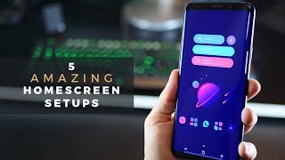 5 Beautiful Android Homescreen Setups on Galaxy S9 (S9 plus) screenshot 2