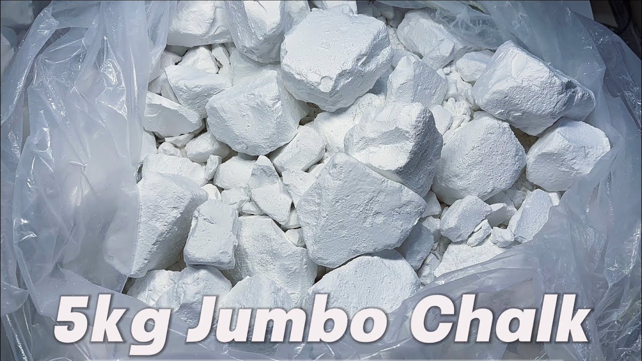 5kg jumbo chalk!Unboxed, crushed right in the bag! With sieving, crispy texture, stress relief, ASMR