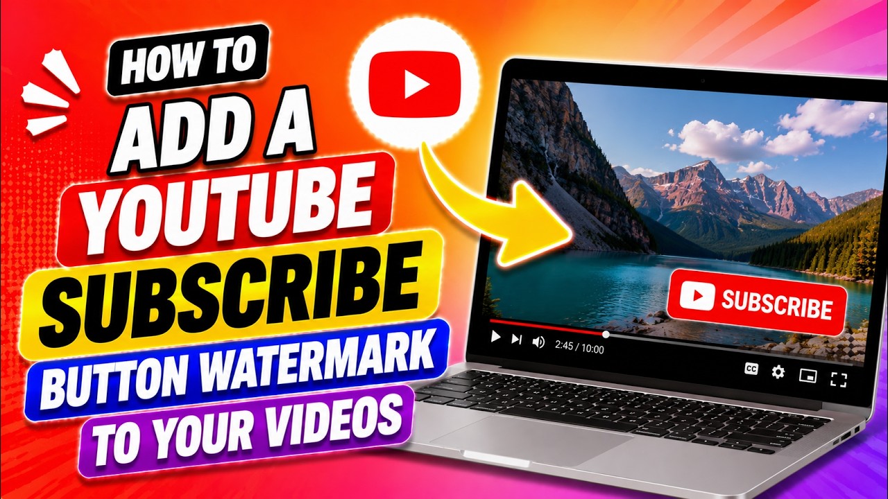 How to Add a YouTube Subscribe Button Watermark to Your Videos (2026 ...