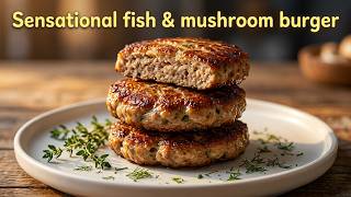 Sansational Tasty fish & Musrooms Burger